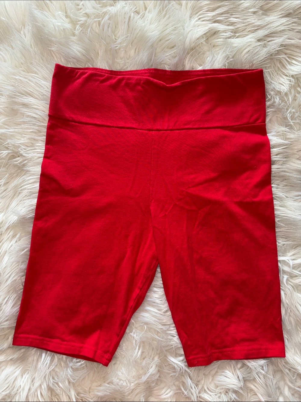 wild fable Red High-Waist Bike Shorts